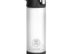 DILLER Bouteille d'eau avec paille - Bouteille