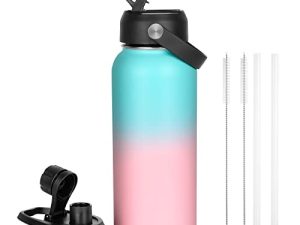 NONJISPT Bouteille d'eau de 32 oz avec