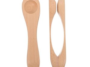 Vaguelly 2 pièces cuillères musicales en bois