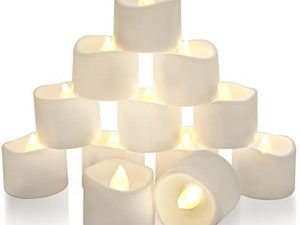 Homemory Bougies chauffe-plat LED avec minuterie
