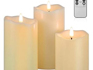 ANGELLOONG Bougies sans flamme scintillantes
