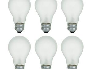 Lot de 6 ampoules à incandescence givrées