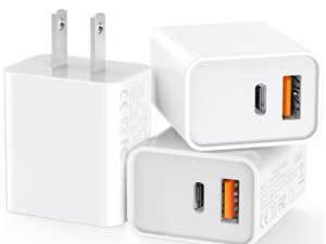 [Lot de 3] Chargeur mural USB-C