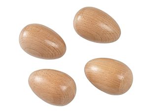 Shakers d'œufs en bois