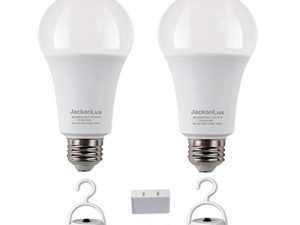 Lot de 2 ampoules LED d'urgence rechargeables