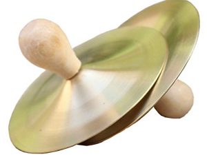 Cupsofu 9cm Main Percussion Cuivre Cymbales Enfants