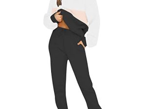 LADIGASU survêtements pour femmes ensemble 2 pièces