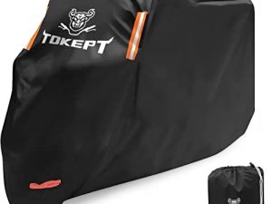Tokept Housse de moto noire