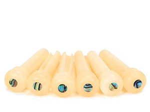 Miwayer Guitar Bone Bridge Pins Real Bone
