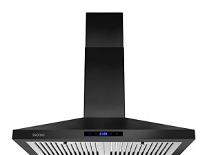 SNDOAS Hotte de cuisine noire