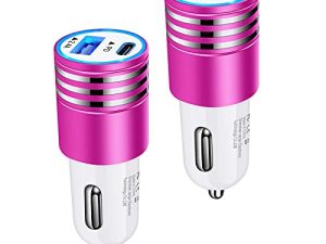 Chargeur de voiture rapide USB C