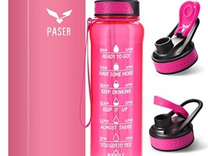 PASER Bouteille d'eau motivante 24/32 oz avec