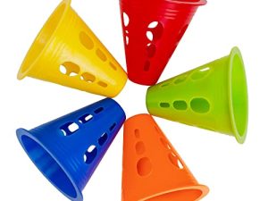 Famgee Cônes de slalom coupe-vent en plastique