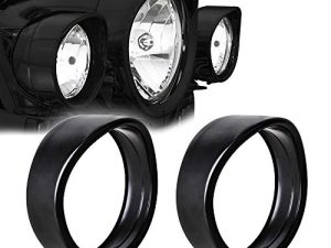 NTHREEAUTO 4.5" Fog Light Garniture Ring Visor
