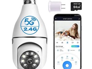 DUDUBOBBY Caméra Ampoule