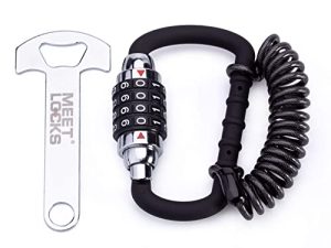 MEETLOCKS Câble antivol pour casque de moto