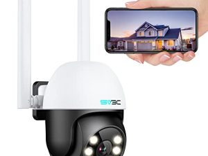 SV3C Caméra de sécurité PTZ extérieure