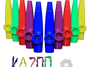 Crystaljun 20 pièces Kazoos en plastique avec