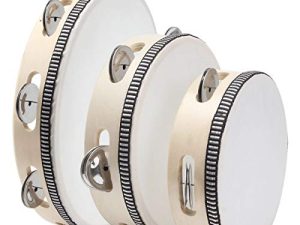 FengWu Lot de 3 tambourins pour adultes