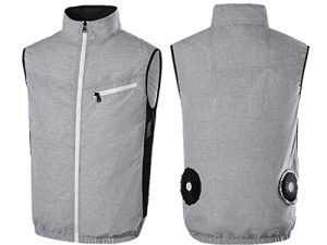 ZSQAW Hommes Été Ventilateur Gilet Refroidissement Gilet