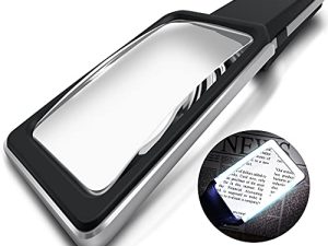 Loupe 4X avec [10 LED antireflets et