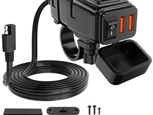 Nilight Chargeur de moto avec voltmètre 12