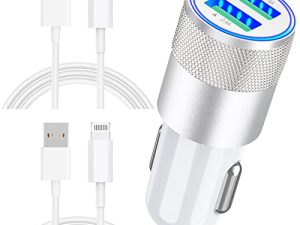 [Certifié Apple MFi] Chargeur de voiture pour