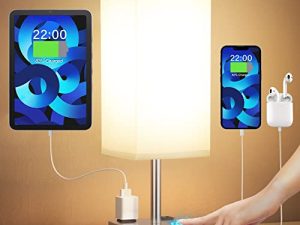 Lampe de chevet avec port USB -