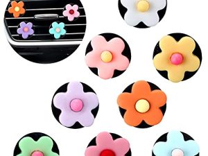 8 Pièces Fleur Désodorisant Clips de Voiture