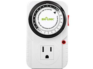 BN-LINK Minuterie mécanique enfichable 24 heures pour