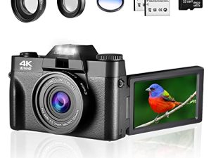 Lierhyt Appareil photo numérique 4K pour la