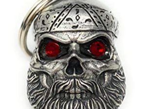 Old School Biker Diamond Skull Bell Moto
