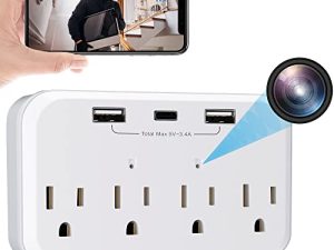 Buedarate Chargeur mural pour caméra cachée avec