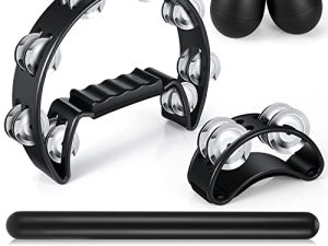 Yeshone Lot de 6 tambourins pour adultes