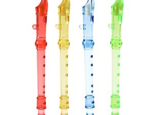 Toyvian 12pcs Translucide Flûte à Bec Soprano