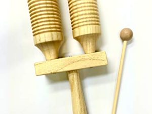 Double Wood Tone Block et Guiro avec