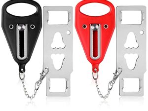 Portable Door Lock-2 Pack Solid Heavy Duty