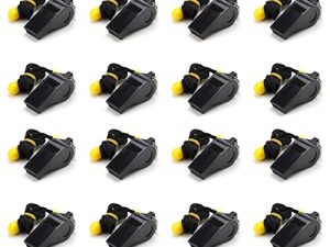 AMBITIONJUMP Sifflets en plastique avec cordon