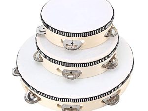 3 PCS Tambourin pour Adultes