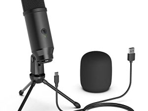 Lavales Microphone à Condensateur USB Microphone avec