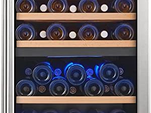 FOVOMI Réfrigérateur à vin 20" 52 bouteilles