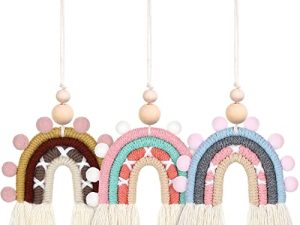 3 Pièces Boho Arc-en-Ciel Charme de Voiture