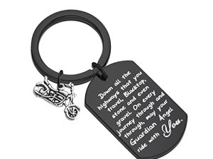 FUSTMW Biker porte-clés moto cadeau tour porte-clés