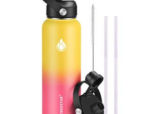 SENDESTAR Bouteille d'eau isotherme avec couvercle en