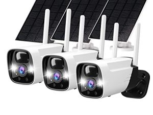 Caméra de sécurité solaire ELECCTV 2K sans
