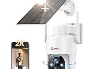 Caméra de sécurité solaire sans fil 2K