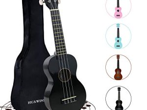 HUAWIND Ukulélé soprano 21 pouces pour débutants