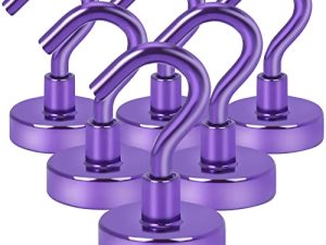DIYMAG Lot de 6 crochets magnétiques en
