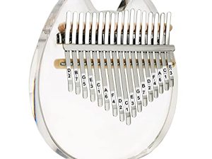 Beveetio Clear Kalimba Thumb Piano avec étui