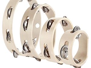 4 PCS Tambourins en Bois pour Adultes